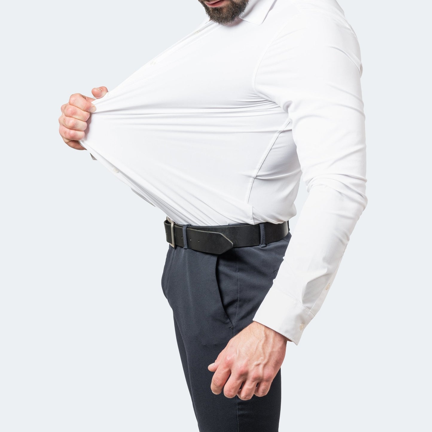 Men's Wrinkle-Free Stretch Shirt - Breathable and Comfortable