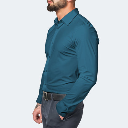 Men's Wrinkle-Free Stretch Shirt - Breathable and Comfortable