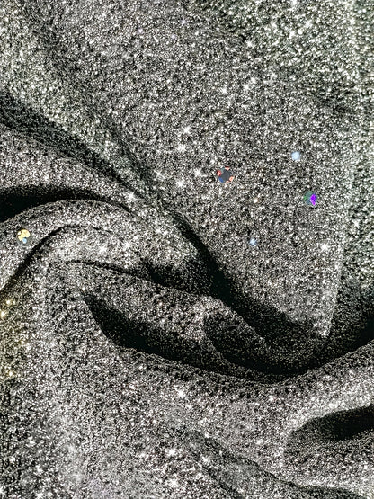 Women's Mini Dress - Sparkly Sequin - V-Neck - Long Sleeve - Bodycon Party Outfit