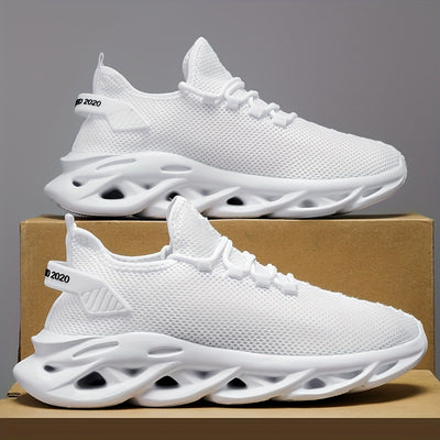 Men’s Running Trainers - Breathable Mesh - Cushioned Sole - Lightweight Lace-Up Fit