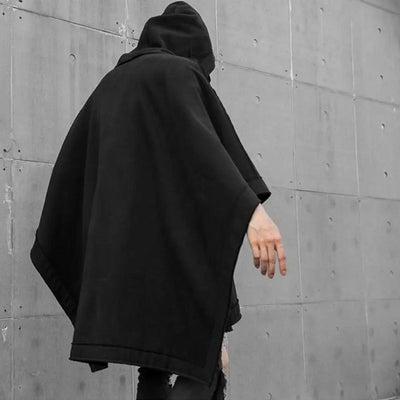 Men’s Poncho Hoodie - Oversized Fit - Soft Sweatshirt Fabric - Hood & Kangaroo Pocket
