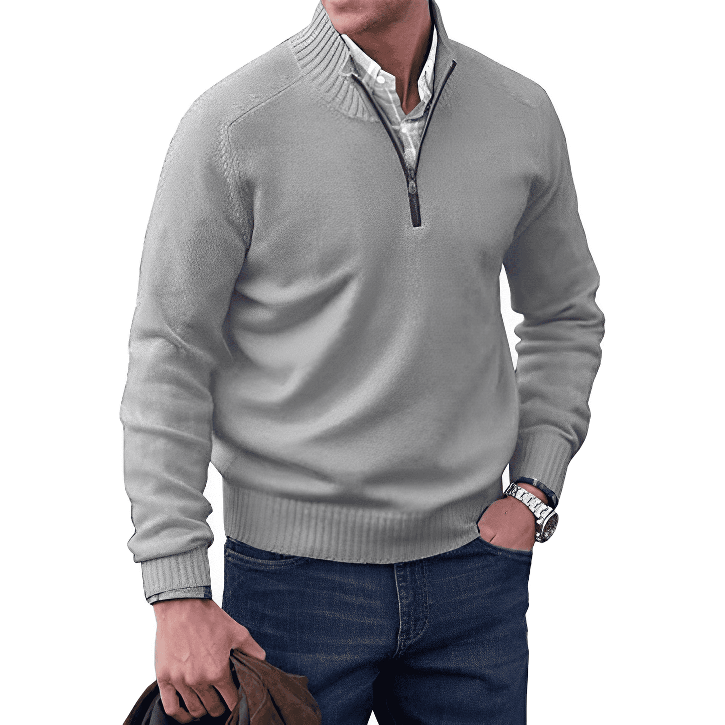 Men's comfortable long sleeve sweater