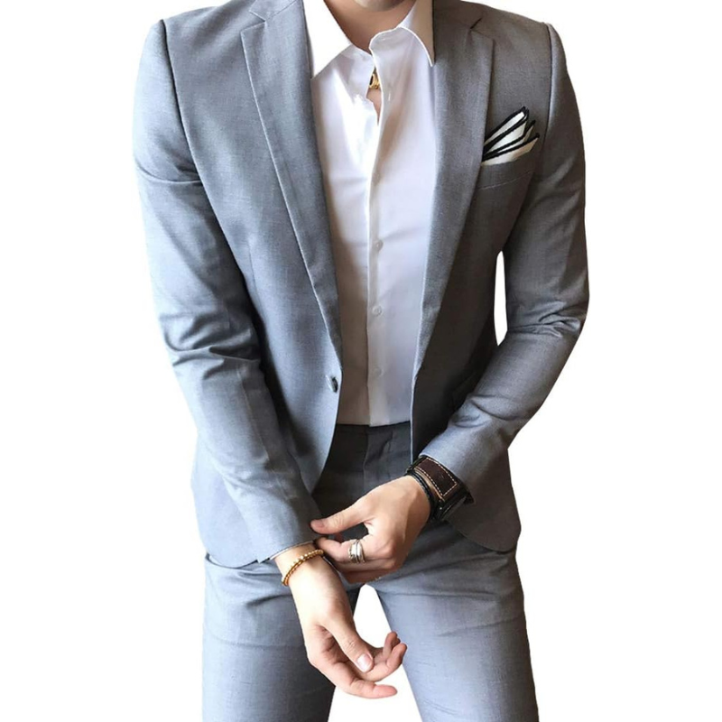 Men's Business Suit - Classic Fit - High Performance Fabric - Professional Formal Wear