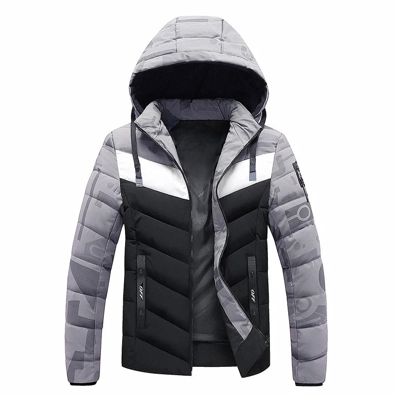 Mens windproof winter jacket