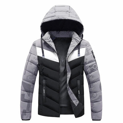 Mens windproof winter jacket