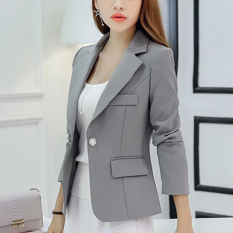 Women’s Blazer – Tailored Fit – Structured Silhouette – Single Button – Notched Lapel