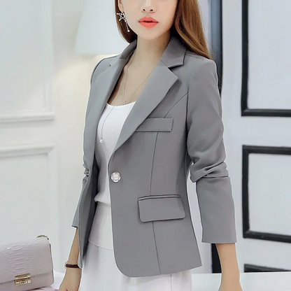Women’s Blazer – Tailored Fit – Structured Silhouette – Single Button – Notched Lapel