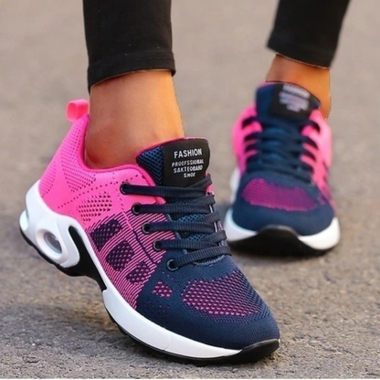 Women's Lightweight Orthopedic Running Shoes - Breathable Cushioned Athletic Sneakers