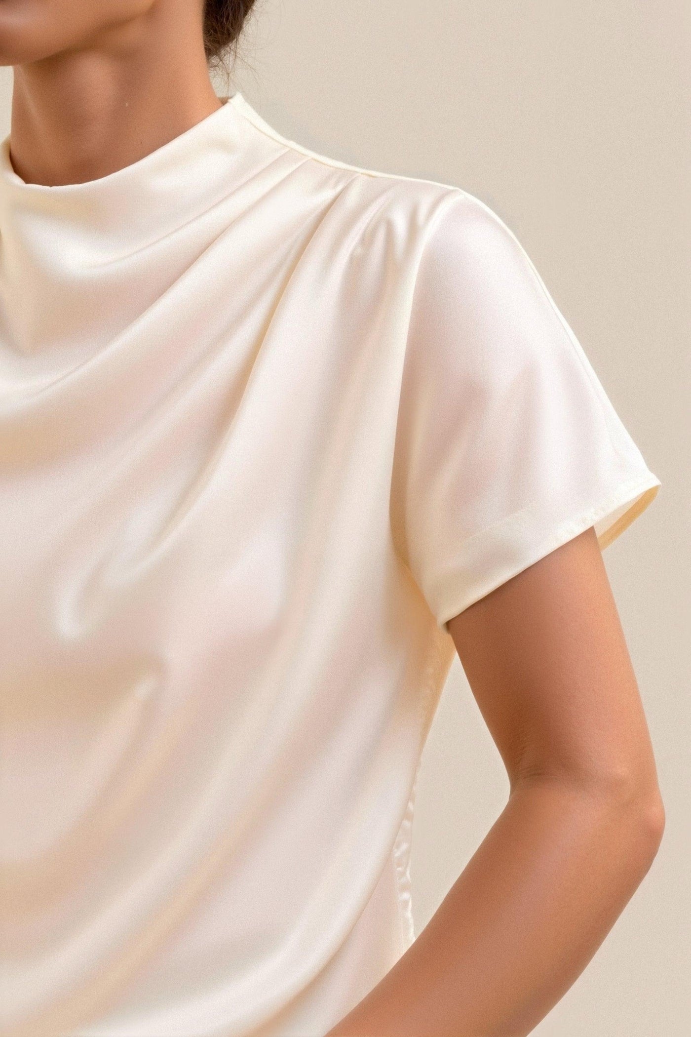 Oversized Cut-Out T-Shirt for Women - Casual Loose Fit
