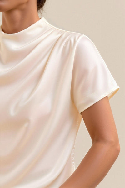 Oversized Cut-Out T-Shirt for Women - Casual Loose Fit