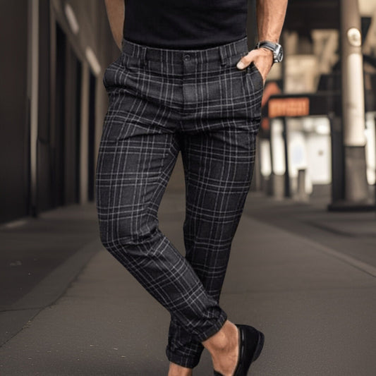 Men's stylish pants with retro print