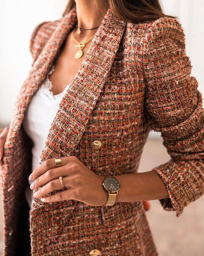 Stylish women's printed blazer