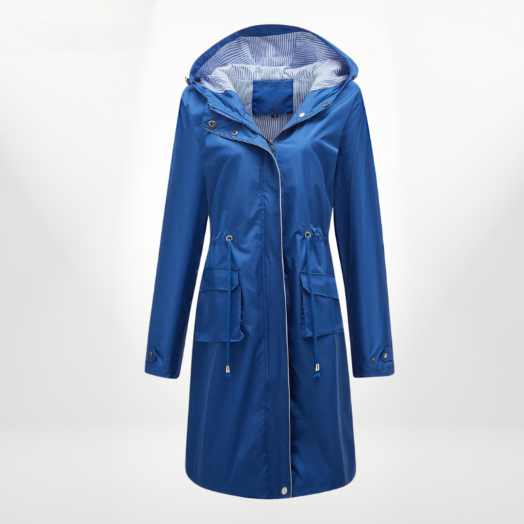 Women's waterproof over knee trench coat