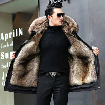 Men's Winter Parka with Hood - Warm, Stylish, Waterproof, Insulated Outerwear