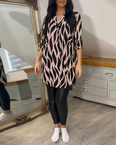Casual Stylish Blouse for Women - Lightweight Long Sleeve Top