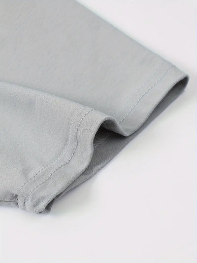 Men’s Color Block T-Shirt - Crew Neck - Short Sleeve - Casual Breathable Fit