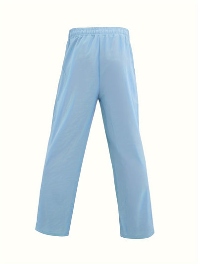 Relaxed fit drawstring pants for men