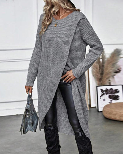 Solid Color Midi Dress in Soft Fabric for Everyday Wear