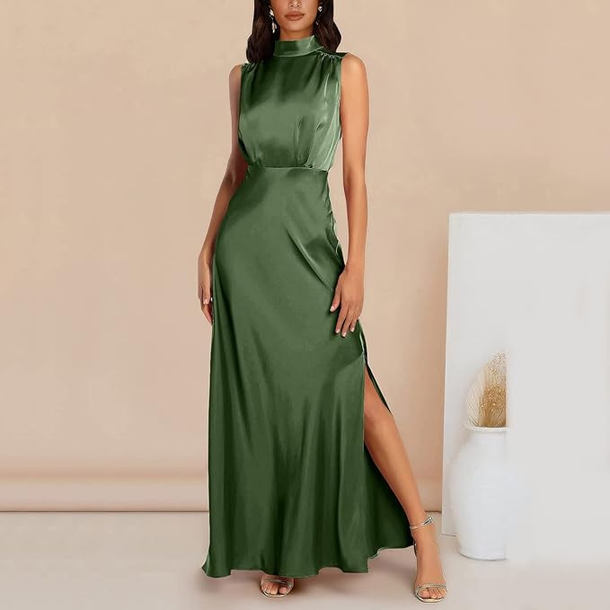 Women's Maxi Dress - Elegant Flowing Design - Formal Evening Wear