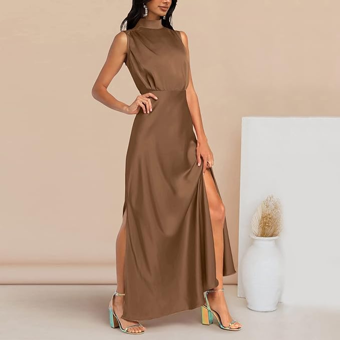 Women's Maxi Dress - Elegant Flowing Design - Formal Evening Wear