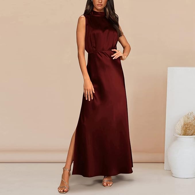 Women's Maxi Dress - Elegant Flowing Design - Formal Evening Wear