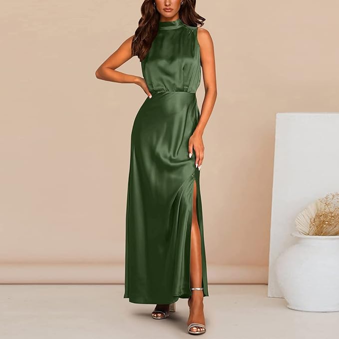 Women's Maxi Dress - Elegant Flowing Design - Formal Evening Wear