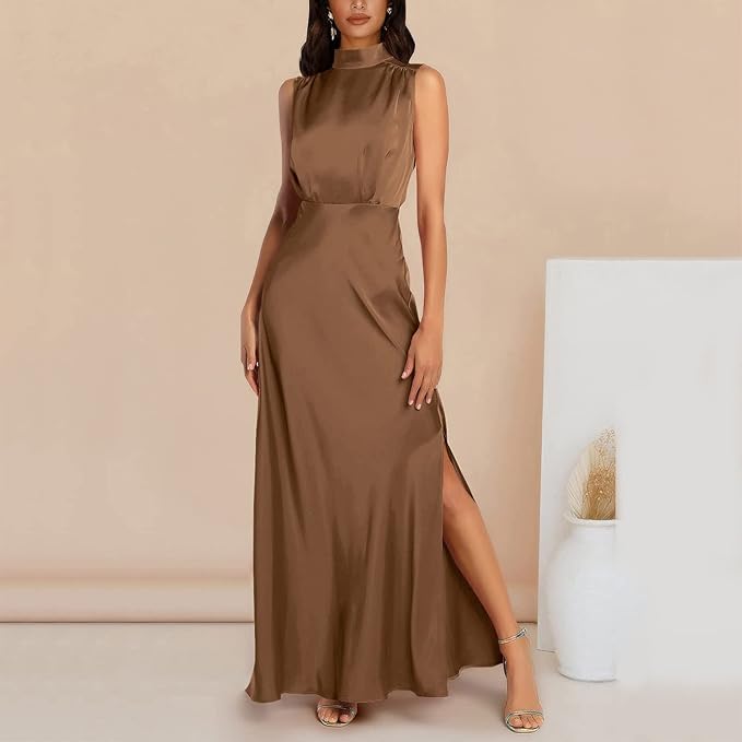 Women's Maxi Dress - Elegant Flowing Design - Formal Evening Wear