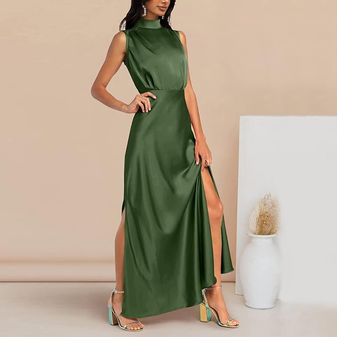 Women's Maxi Dress - Elegant Flowing Design - Formal Evening Wear