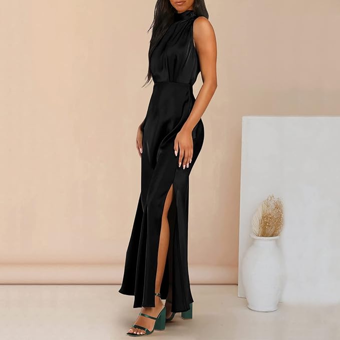 Women's Maxi Dress - Elegant Flowing Design - Formal Evening Wear