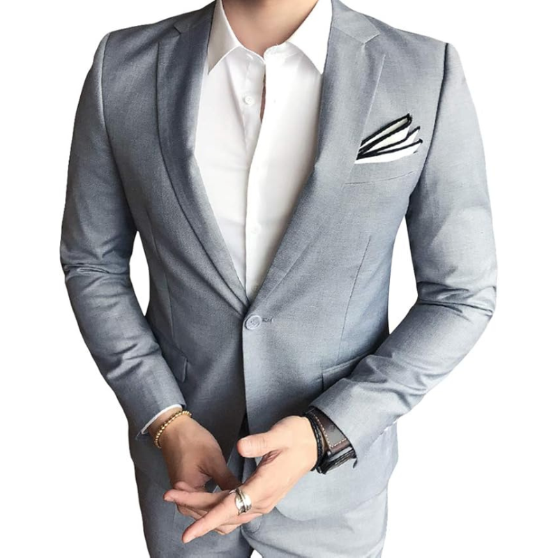 Men's Business Suit - Classic Fit - High Performance Fabric - Professional Formal Wear