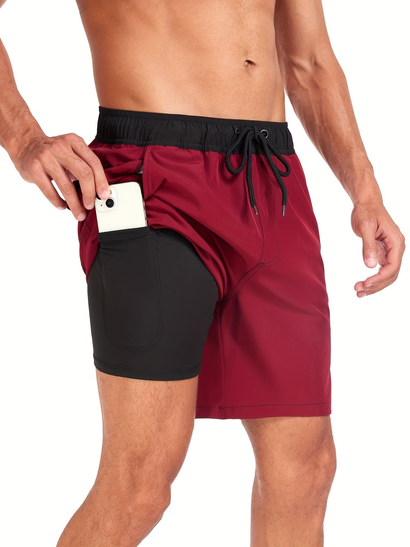 Men’s Swim Trunks – Quick Dry – Regular Fit – Mid-Thigh – Supportive Inner Layer
