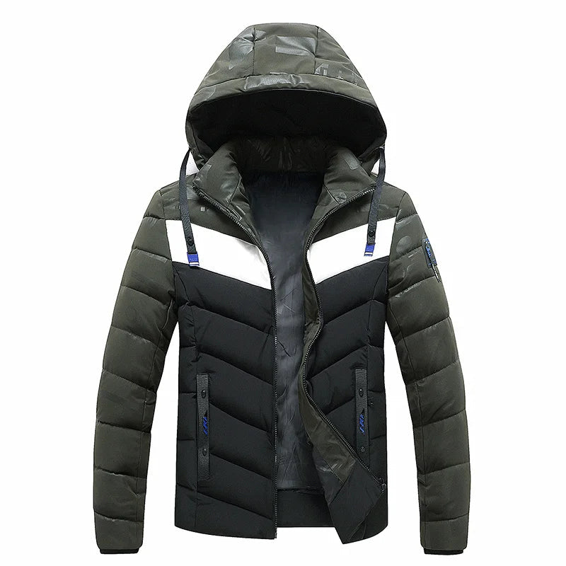 Mens windproof winter jacket