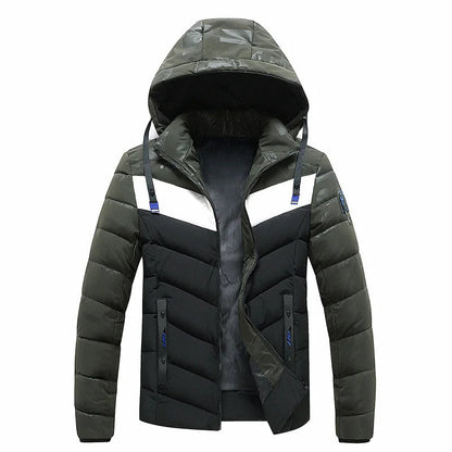 Mens windproof winter jacket