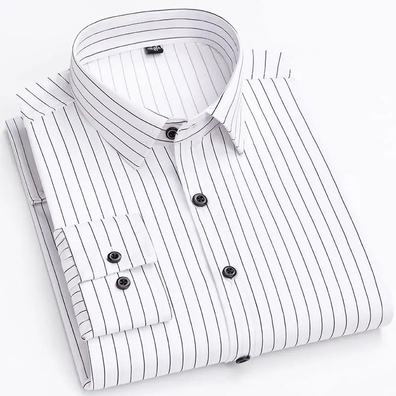 Men's classic shirt with chest pocket long sleeves