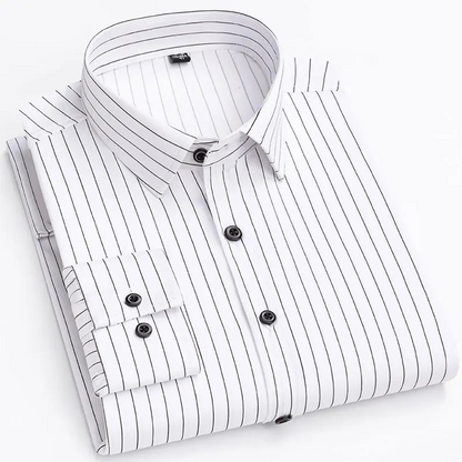 Men's classic shirt with chest pocket long sleeves