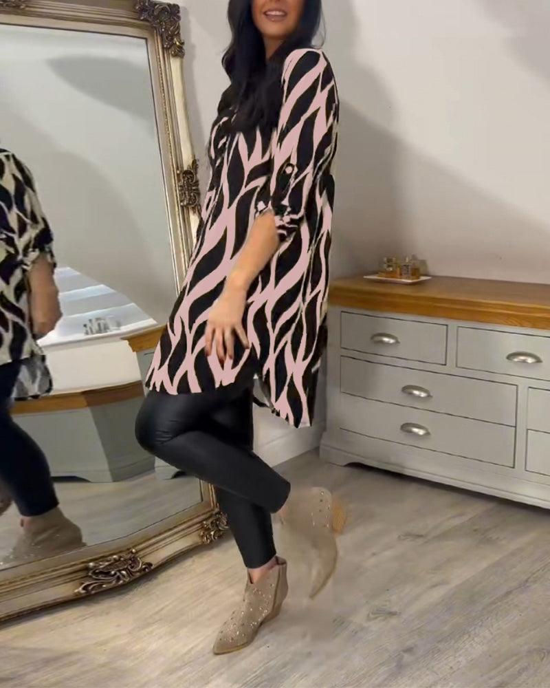 Casual Stylish Blouse for Women - Lightweight Long Sleeve Top
