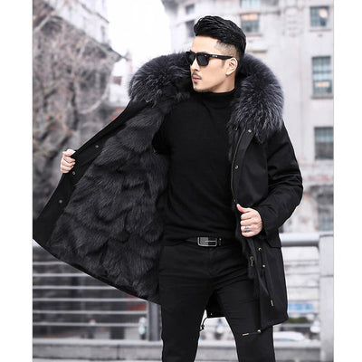 Men's Winter Parka with Hood - Warm, Stylish, Waterproof, Insulated Outerwear
