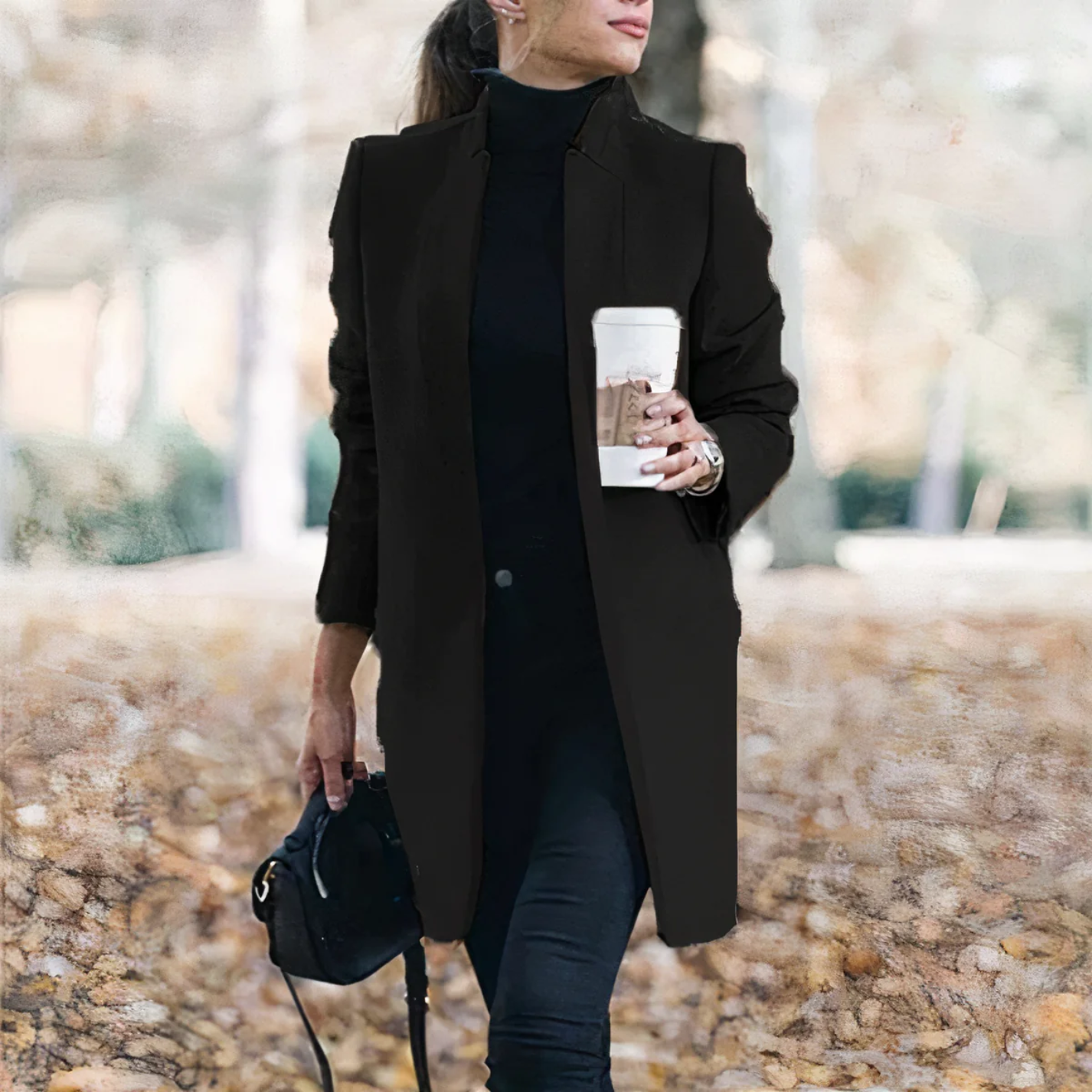Women’s Trench Coat – Tailored Fit – Luxury Fabric – Full Length – Formal Style