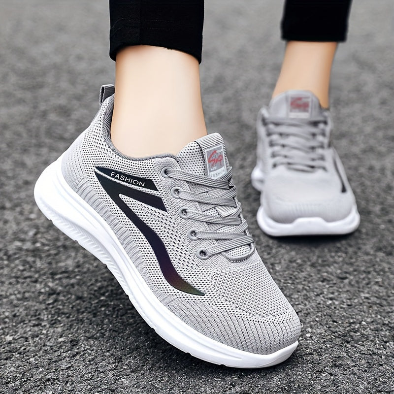 Women's Trainers - Breathable Mesh - Cushioned Sole - Lightweight Sporty Fit