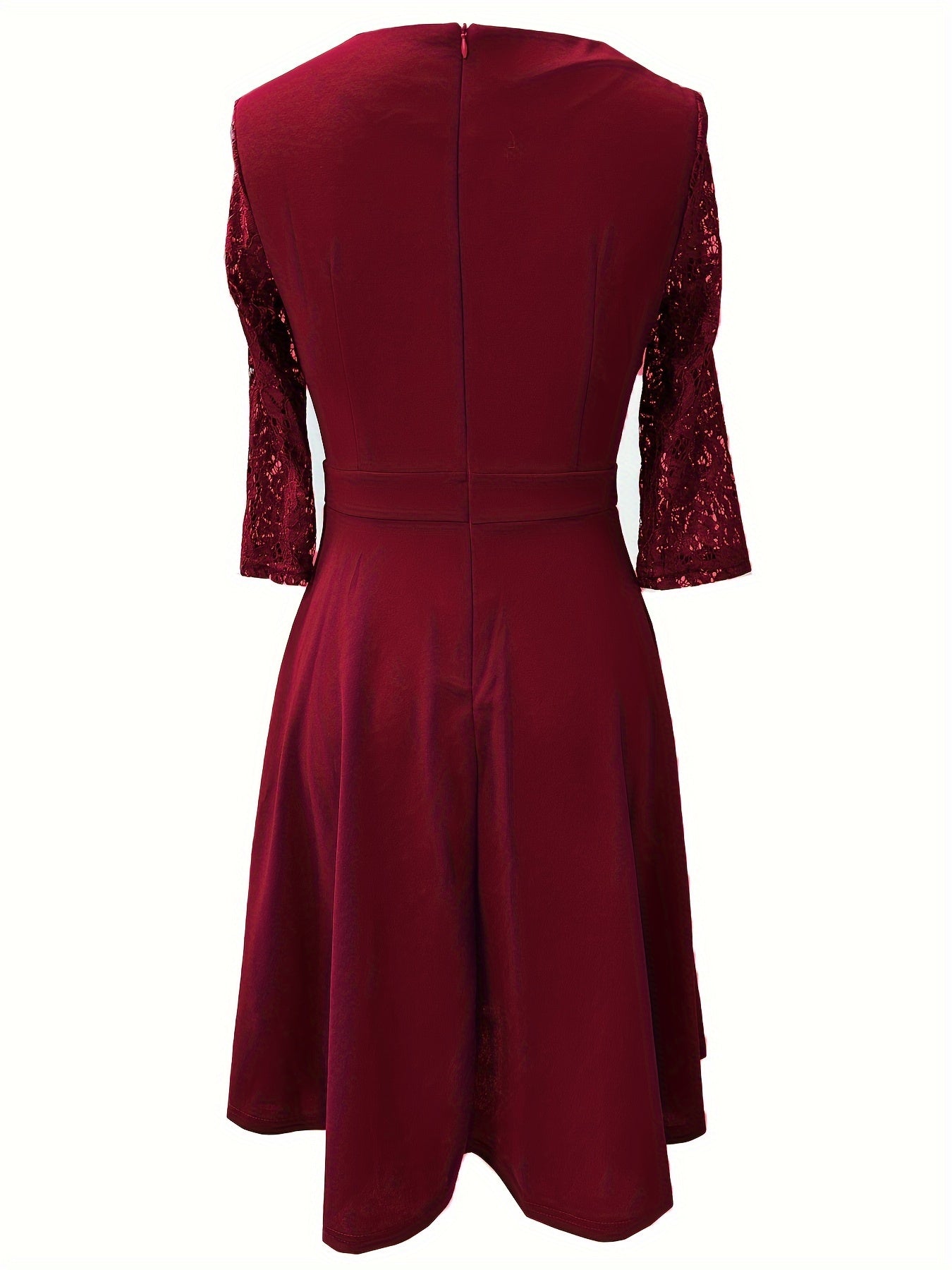 Elegant Women's Dress with Lace Detail - Perfect for Formal Occasions