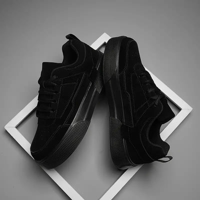 Men’s Casual Sneakers - Lace-Up Low-Top - Comfortable Rubber Sole