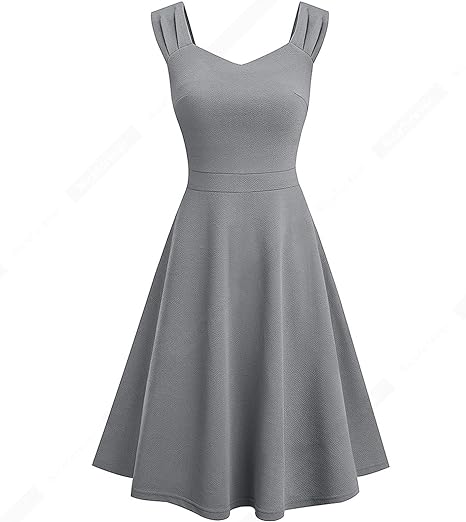 Women's Lightweight Flare Swing Dress - Party Wear