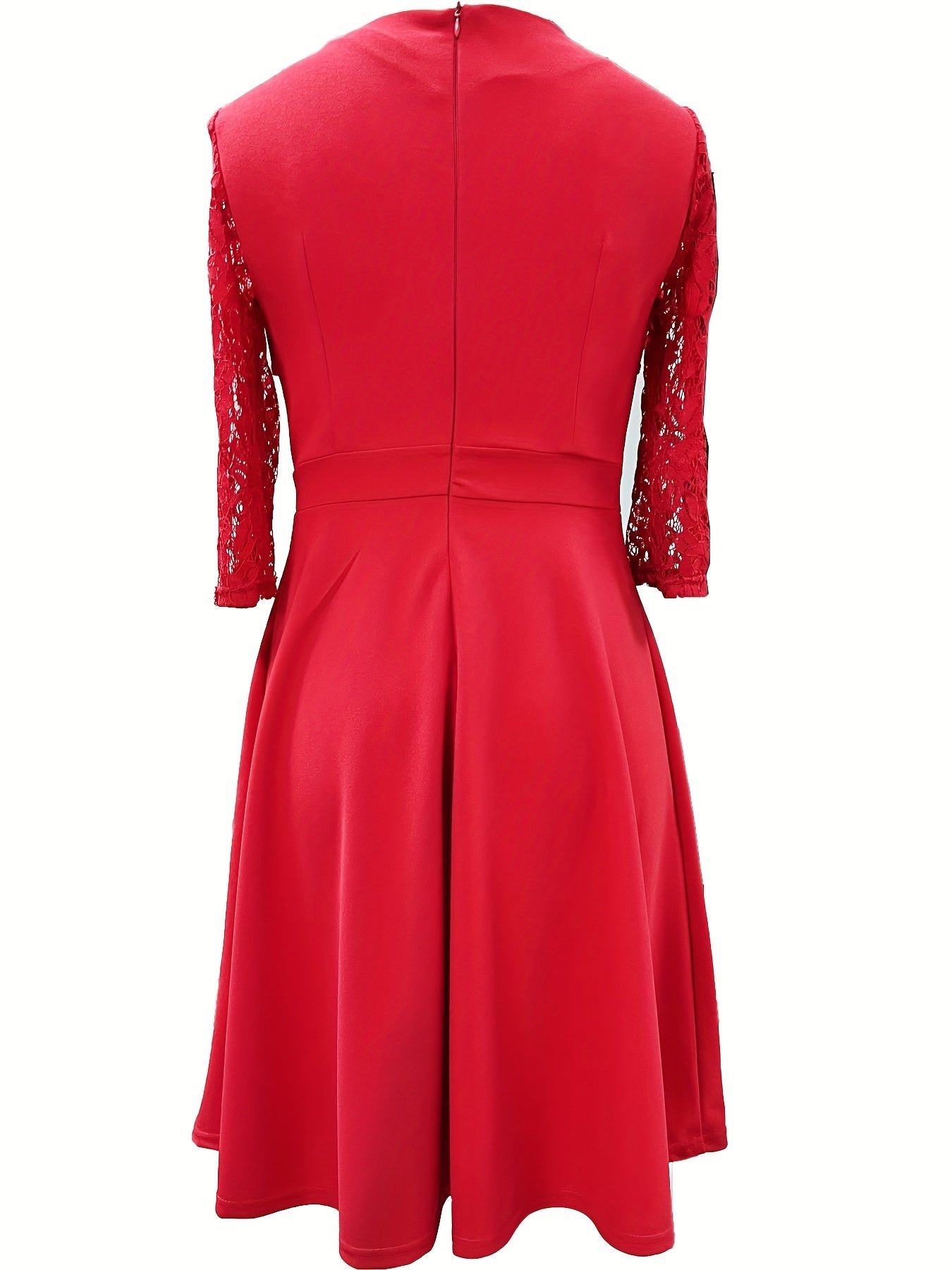 Elegant Women's Dress with Lace Detail - Perfect for Formal Occasions