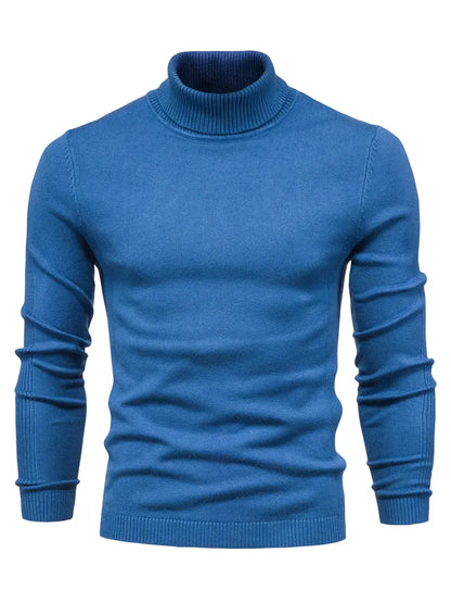 Men's casual pullover with turtleneck for men