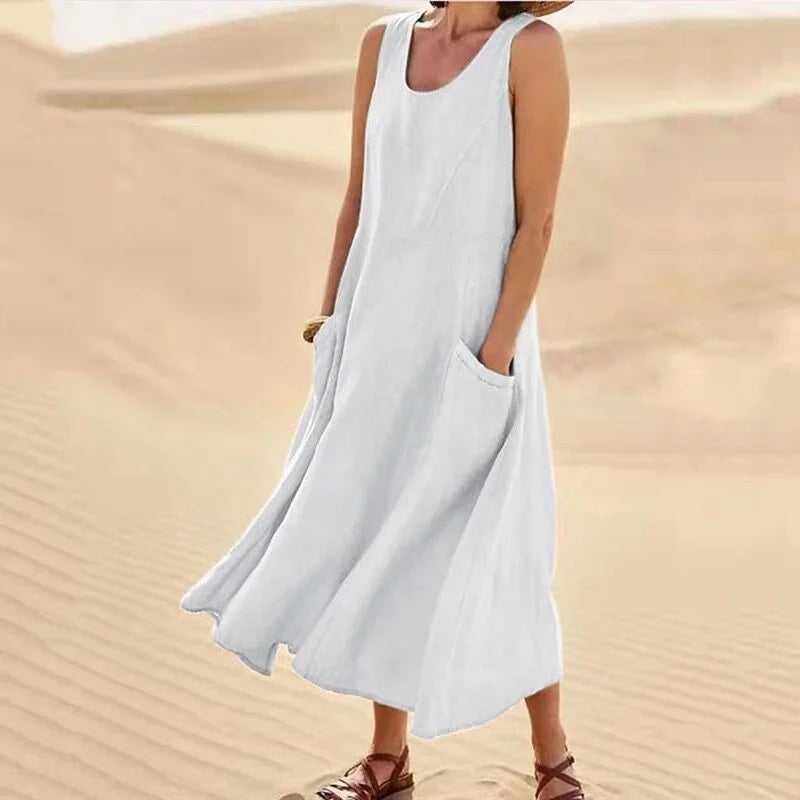 Women's Summer Dress – Short Sleeve Elegant Casual Dress