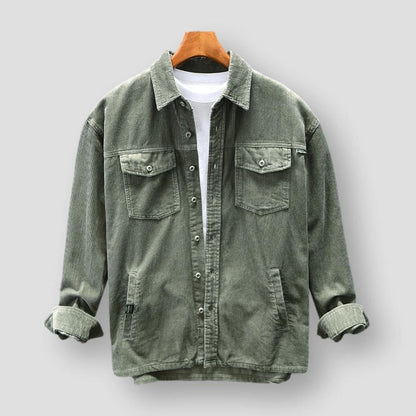 Men's retro casual long sleeve shirt for men