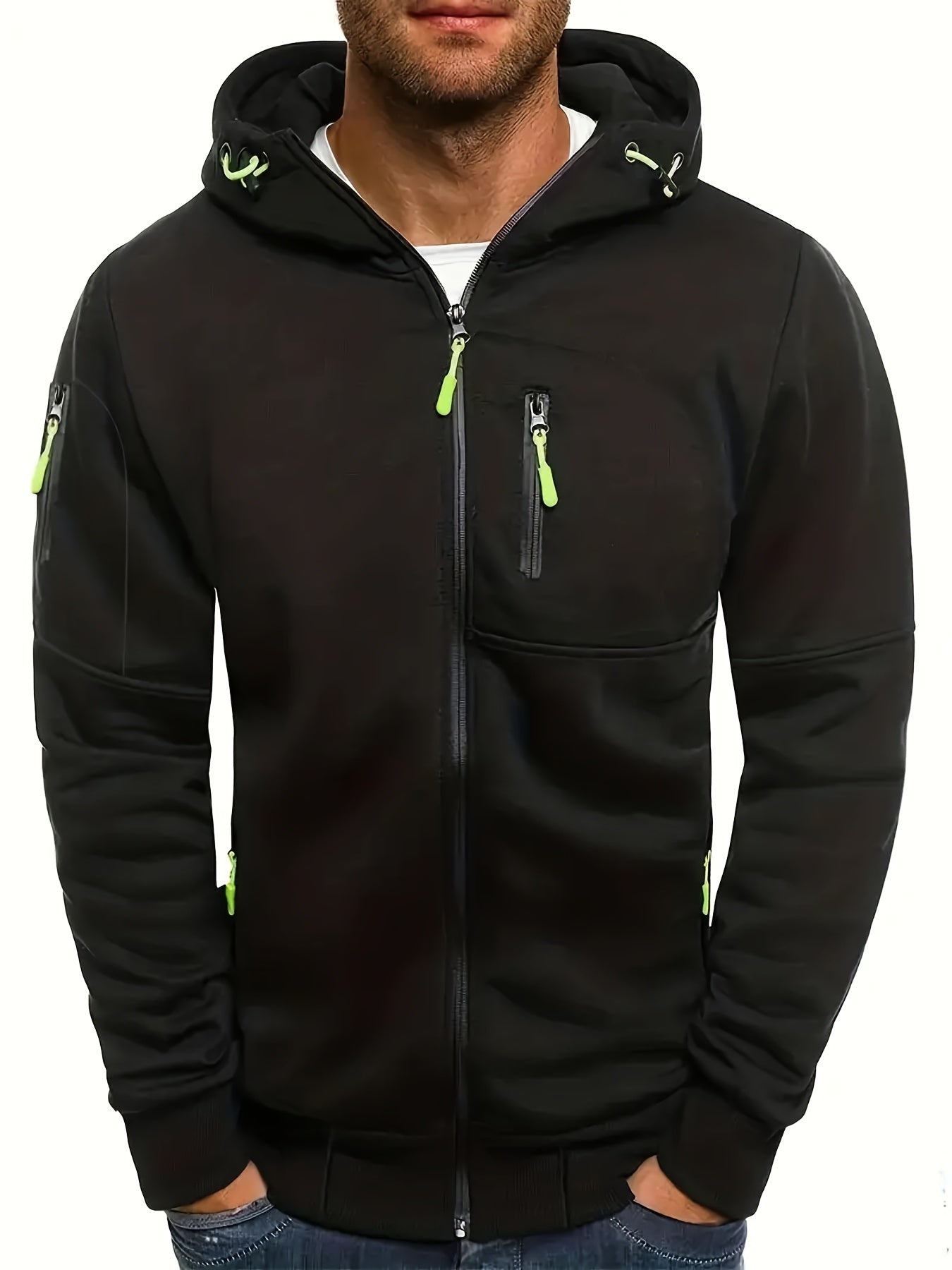 Men's casual hooded jacket