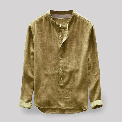 Men's Classic Long Sleeve Button-Up Shirt
