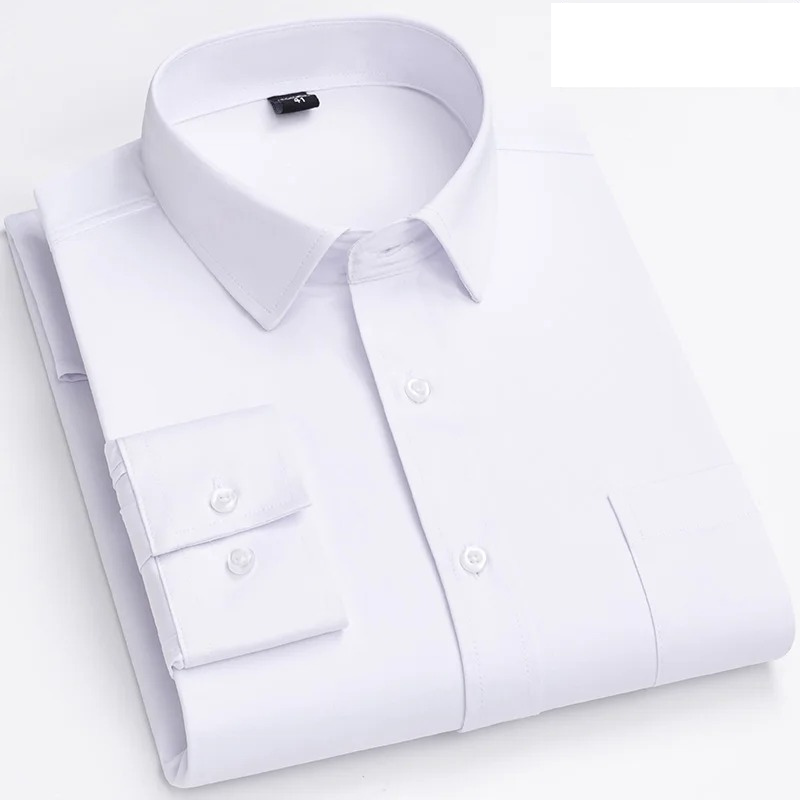 Men's classic shirt with chest pocket long sleeves