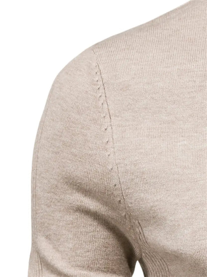 Men's casual pullover with turtleneck for men